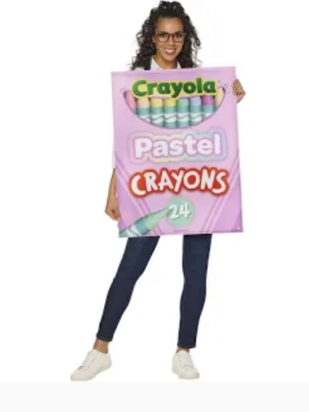 Adults Quick Change Crayola Pastel Crayon Box Costume